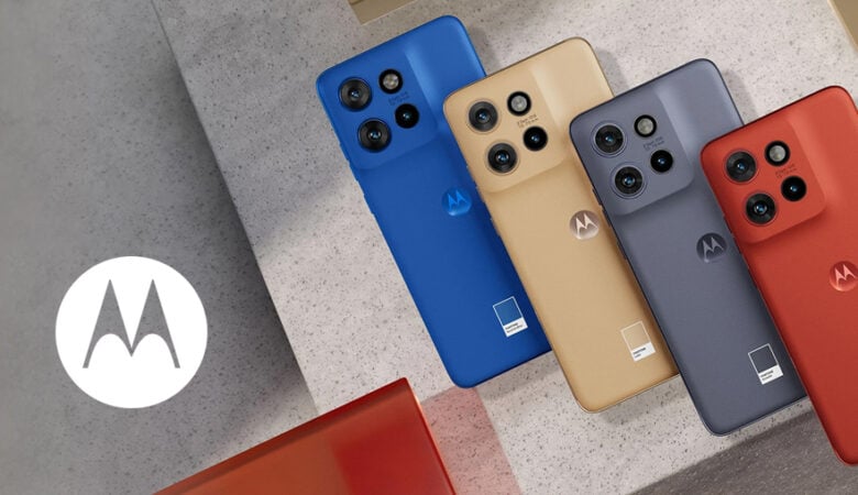 Motorola Smartphones sind zu sehen. Blogbeitrag Titelbild