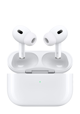 Apple AirPods Pro 2nd Gen mit kabellosem Magsafe Ladecase (USB-C) White, MTJV3LL/A, US-Ware