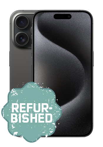 Apple iPhone 15 Pro 128GB, Black Titanium, refurbished mit Vertrag