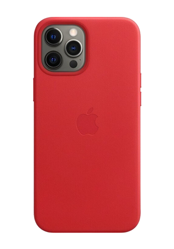 Apple Leather Case with MagSafe Red, for Apple iPhone 12 Pro Max, MHKJ3ZM/A