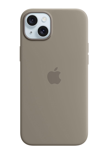 Apple Silicone Case with MagSafe Clay, for iPhone 15 Plus, MT133ZM/A