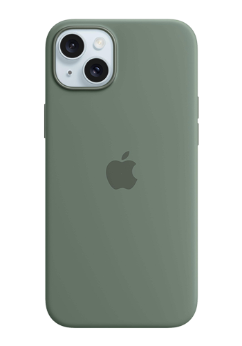 Apple Silicone Case with MagSafe Cypress, for iPhone 15 Plus, MT183ZM/A