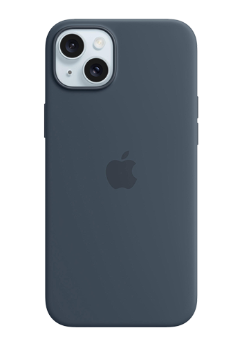 Apple Silicone Case with MagSafe Storm Blue, for Apple iPhone 15 Plus, MT123ZM/A