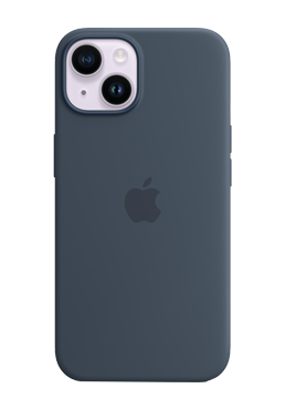 Apple Silikon Case with MagSafe Storm Blue, für iPhone 14 Plus, MPT53ZM/A