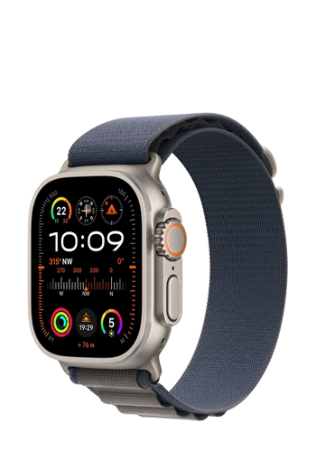 Apple Watch Ultra 2 GPS Cellular Titanium Alpine Loop Blue Small MREK3FD A 49mm mit Vertrag gunstig kaufen