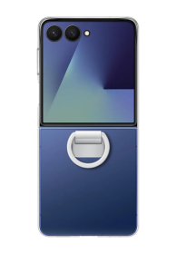 Samsung Clear Case with Ring Transparent, für Galaxy Z Flip7, EF-QF766CTEGWW