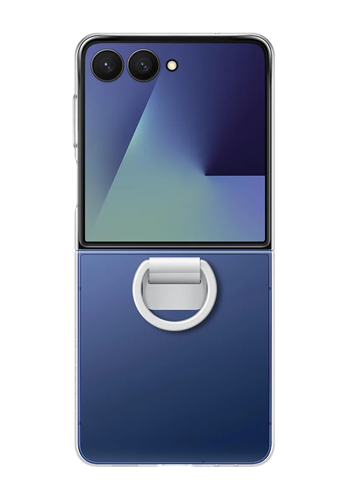 Samsung Clear Case with Ring Transparent, für Galaxy Z Flip7, EF-QF766CTEGWW