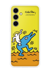 Samsung Flipsuit Case Smiley Yellow, für Samsung Galaxy S24 FE, EF-MS721CYEGWW