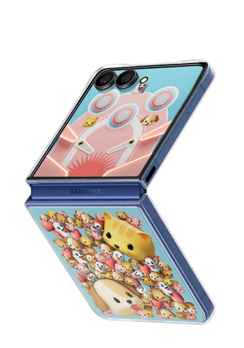 Samsung FlipSuit Case Transparent, für Samsung Galaxy Flip7, EF-ZF766CTEGWW