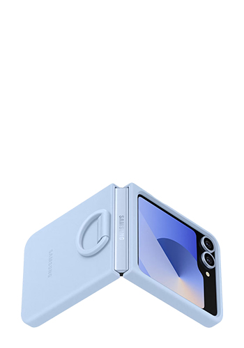 Samsung Silicone Case with Ring Blue, für Samsung Galaxy Flip6 / Flip7 FE, EF-PF741TLEGWW