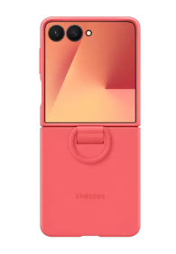 Samsung Silicone Case with Ring Red, für Samsung Galaxy Flip7, EF-PF766TREGWW