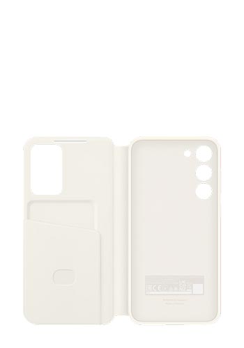 Samsung Smart View Wallet Cover Cream, für Galaxy S23 Plus, EF-ZS916CUEGWW